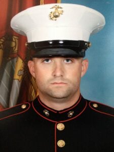 Mitch Roberts in his Marines uniform