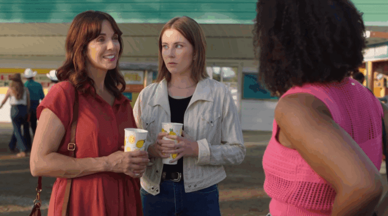 Baye McPherson as Katie Fleming Morris and Michelle Morgan as Lou Fleming in Heartland Season 18 Episode 5 Fork in the Road
